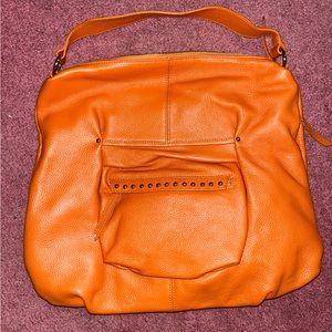 Burnt Orange Leather Handbag - NEW - no tag
